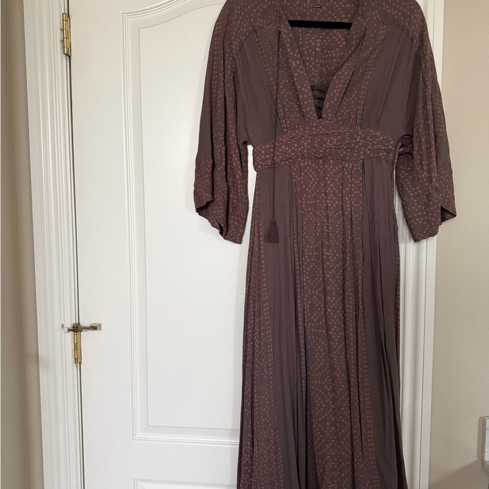 Free People Brown Midi Maxi Dress